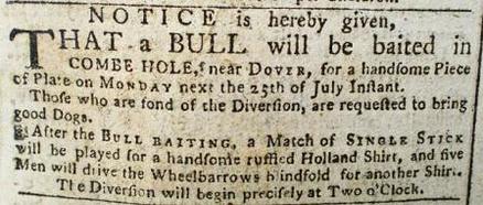 bull baiting ad 1785
